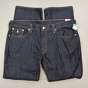 True Religion Straight Flap Pocket Red Orange Jean